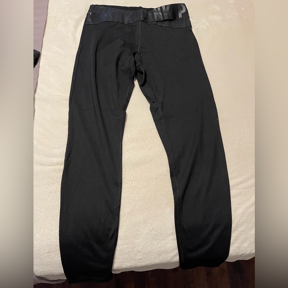 Lot of 5 pairs of VS black leggings, various styles, size medium - Picture 2 of 13